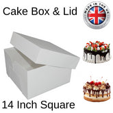1X Cake Box 14"(14" Lid & 14" Base) Cake Box